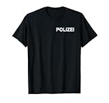 Police T-Shirt, Original Police Outfit - Herren, Fans, Police Enthusiasts - Schwarz - Kurzarm - T-Shirt - Hemd