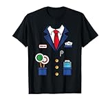 Lazy Bahn Schaffner Kostüm Karneval Lokführer T-Shirt