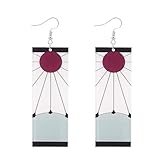 2Pcs Demon Slayer Ohrringe, Cosplay Anime Ohrringe, Cartoon Acryl Zubehör Unisex Geschenk, Cosplay Requisiten Zubehör für Kinder