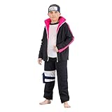 Chaks - Boruto Uzumaki Kostüm für Kinder, 5-teiliges Cosplay Set, Jacke, Hose und Zubehör, Karneval & Anime Fans
