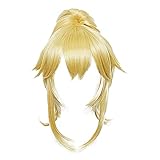 WHBHD Mario Princess Perücken Koopa Bowsette Prinzessin Pfirsich Blondine Lange hitzebeständige Haare Synthetische Cosplay Perücke + Perücke Kappe