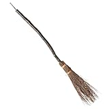 Widmann 9835W - Klassischer gebogener Hexenbesen, Länge 89 cm, Hexe, Kostümzubehör, Accessoire, Halloween, Mottoparty, Karneval