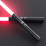 Hlieeosfcn Lichtschwert 2er, Laserschwert für Kinder und Erwachsene 2-in-1 RGB 15 Farbe USB wiederaufladbares schwarzes Metallgriff Schwert, passend für Halloween Weihnachten Cosplay