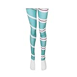 Vanellop Von Schweetz Kostüm Hose Yoga Leggings Streifen volle Länge Sporthose