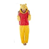 Mcdslrgo Einteiler für Erwachsene, Unisex, Tier, Loungewear, Schlafanzug, Pyjama, Kostüm, Cosplay, Homewear, Winnie Pooh, XL