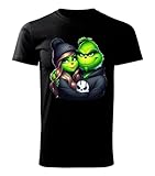 Grinch King und Queen Partner Weihnachten Xmas Shirt (XL)