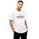 Cotton Soul Top Gun Fighter Unisex T-Shirt Schwarz, weiß, L