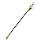 AMOC Genshin Cosplay Waffe Cosplay Outfit Set, 180 cm Genshin ZhongLi Cosplay Waffe Vortex Vanquisher Abnehmbarer Speer - Silberne Speerspitze