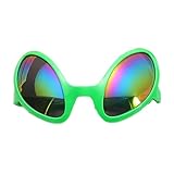 Lustige Alien-Brille Alien-Regenbogen-Sonnenbrille Neue Lustige Alien-Kostümbrille Regenbogenlinsen Halloween-Requisiten Und Zubehör Ergonomisches Design Für Erwachsene Und Kinder