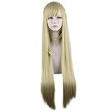 ydound Sonia Nevermind Anime Coser Wig for Women Long Wig Cream Anime Cosplay Synthetic Fiber Cosplay Cosplay Cosplay Wig 100cm