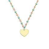 Prinzessin Lillifee Mädchen Halskette Herz Edelstahl vergoldet, Kommt in Schmuck Geschenk Box, 2033362