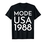 New Wave Tees der 1980er Jahre Mode USA 1988 Massen Tour T-Shirt, Herren, Schwarz, S