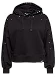 Queen Kerosin Damen Hoodie | Boyfriend Fit | Stickereien | Nieten Rose Face