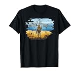 Frieden für Ukraine Ukraine Briefmarke Kriegsschiff T-Shirt Schwarz S Retro Design Klassisch geschnitten