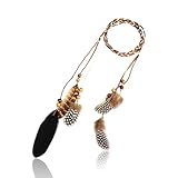 ZORVUJI Indianer Kopfschmuck Damen Feder Haarband – Hippie Boho Stirnband für Fasching, Cosplay und Partys