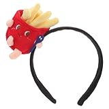 FOMIYES Neuheit-stirnbänder Party-stirnbänder Für Damen Fast-food-hut Essenskostümhüte Pommes-frites-kostüm Hamburgerhut Lustige Hüte Pommes-kopf-bopper Taco-hut Stirnband Stoff Halloween
