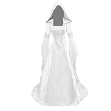 Königinnenkleider Wikinger Kleid Damen Swing Dress Halloween Rockabilly Kleid Mittelalter Kleid Damen Viktorianisches Kleid Renaissance Mit Kapuze Kleid Hochzeitskleider Mittelalterliches