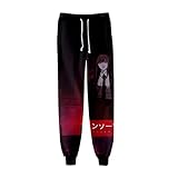 westtrend Chainsaw Man Jogginghose Unisex 3D gedruckte elastische Taille Joggerhose Anime Chainsaw Man Denji Makima Power AKI Cosplay Hose