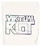 Virtual Riot Merch Beige Turnbeutel mit Kordelzug Drawstring Gym Bag Backpack