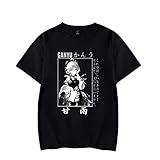 Genshin Impact T-Shirt Ganyu Cosplay Kostüm Bedruckte T-Shirts Kurzarm Rundhalsausschnitt Sommer Lässige T-Shirts Tops für Damen Herren