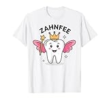 Zahnfee Shirt Damen - Weiß - Cartoon - Liebe - Alltag - Klein (Standard) - Crew Neck - T-Shirt