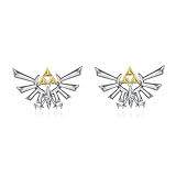 YFN Zelda Ohrringe Sterling Silber Anime Spiel Ohrstecker Triforce Schmuck Geschenke für Damen Mädchen