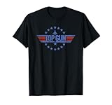 Top Gun Klassisches Sterne Kreis Logo T-Shirt