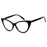 50er Jahre Damen Brille Elvis Rahmen Partybrille Cat Eye Katzenauge Dress up Parteien Dawnzen