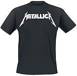 Metallica Textured Logo Männer T-Shirt schwarz L 100% Baumwolle Band-Merch, Bands