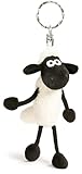 NICI Schlüsselanhänger Shaun das Schaf 10cm weiß - Nachhaltiger Begleiter Kuscheltieranhänger mit Schlüsselring für Schlüsselband, Schlüsselbund & Schlüsselhalter