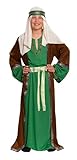 Magicoo Josef Hirten Kostüm Kinder Jungen Krippenspiel Braun Grün - Schäfer Kostüm Kind (M Medium (122-128))