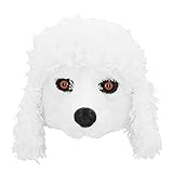 Boland 56763 - Maske Pudel mit Plüsch, Gesichtsmaske, Halbmaske Hund, Hunde Maske für JGA und Karneval, Faschingskostüme