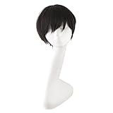 MapofBeauty 12 Zoll/30cm Cosplay Party Gerade Kurze Perücke (Braun Schwarz)