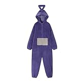 cutecool Halloween Overall Kostüm Onesie Pyjamas Unisex Tier One-Piece Kostüm Homewear Nachtwäsche Party-lila-m-Teletubbies