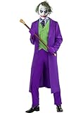 Funidelia | Joker Kostüm - The Dark Knight 100% OFFIZIELLE für Herren Größe M Superhelden, DC Comics, Bösewicht, Zubehör für Kostüm - Lustige Kostüme für deine Partys