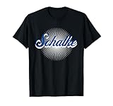Lieblingsstädte Designs Schalke T-Shirt, Unisex Erwachsene, Schalke Fans, Kurzarm, T-Shirt, Schwarz, S