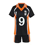 XIAMUSZ Karasuno Cosplay Kostüm Jersey Halloween Uniform Shorts Shirt (Medium, Color 6)