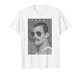 Offizielles Foto von Freddie Mercury, Schwarz-Weiß-Shades T-Shirt