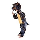 Pretend to Bee Triceratops Strampler/Onesie, Dinosaurier Kostüm für Kinder, Offizielles Naturhistorisches Museum, Einteiler, 7-9 Jahre