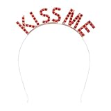Boland 01449 -Tiara Kiss Me, Haarreif für Mottoparty oder Karneval, Zubehör für Faschingskostüme und JGA
