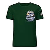 Sabaton Herren-T-Shirt, Baumwolle, kurzärmelig, Rundhalsausschnitt, weiches T-Shirt für Fans, Dunkelgrün, M