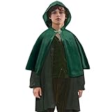 keland Umhang Hobbit herr der Ringe Kostüm mit LOTR Blattbrosche