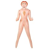 GINGER JOHN Aufblasbare Puppe Junggesellenabschiede Foto-Requisite 150 cm Hochzeit Spaß Brautparty Accessoire