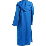 Mittelalterlicher Umhang Mit Kapuze für Herren Halloween Jedi Ritter Cosplay Umhänge Horror Lightweight Wizard Cardigans Robe Kostüm (Blau,115)