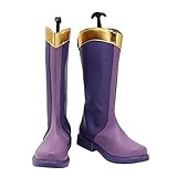 She-Ra and the Princesses of Power King Micah Cosplay Boots Purple Shoes Custom Made Any Size for Halloween Makeup 35 AS P