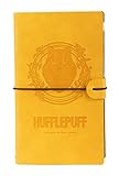 Grupo Erik Reisetagebuch zum Selberschreiben Harry Potter Hogwarts Hufflepuff Bullet Journal Dotted Notizbuch Leder (synthetisch) Tagebuch für Erwachsene Kinder Notizbuch Klein Notizbuch Gepunktet