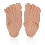 Fuß Hausschuhe, Cosplay Hulk Grün Riesenfüße Bigfoot Count Hausschuhe Halloween Cosplay Riesenfüße Zubehör Kostüm Maskerade Requisiten(Braun)