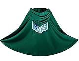 IUTOYYE Cosplay Manga Karneval Kostüm Cosplay Manga Kostüm Cape Cloak Kostüm für Jugendliche Erwachsene Kind (Grün, L)