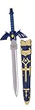 KOSxBO Zelda Messer mit Scheide - Brieföffner Schwert - kleines Schwert - Schwertminiatur - Schreibtisch Gadget - Paper Knife - Messer festehende Klinge