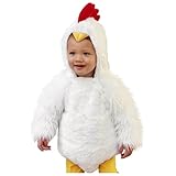 Baby Ostern Strampler Kostüm, Baby Kostüm Küken, Mädchen Jungen Huhn Strampler Kostüm Schuhe Outfits Set Winter Cosplay Baby Fleece Hut Tieroverall Säuglingsmädchen Strampler & (b-White, 2-3 Years)